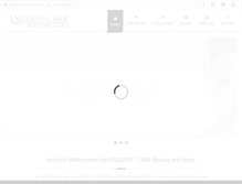Tablet Screenshot of exquisit-care.com